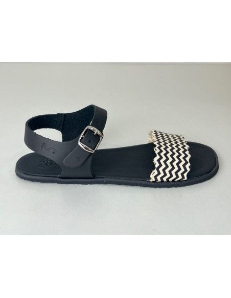 Sandalia barefoot Flexi NENS Arrow Blanco/Negro