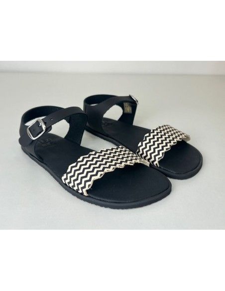 Sandalia barefoot Flexi NENS Arrow Blanco/Negro