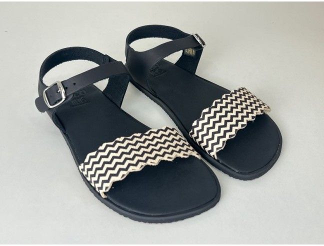 Sandalia barefoot Flexi NENS Arrow Blanco/Negro