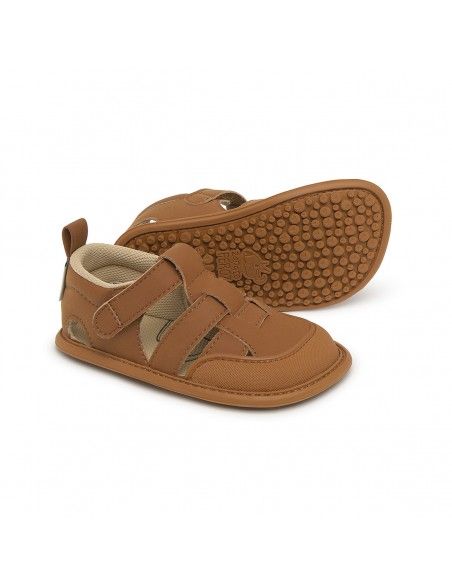 Zapato Feroz Sandalia Denia Sanroc Nut Microfibra Nobuck
