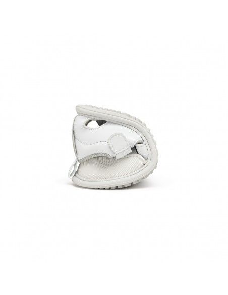 Zapato Feroz Sandalia Denia Rocker Sanroc Blanco Microfibra Nobuck