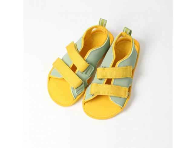 Sandalia barefoot abierta Amarilla