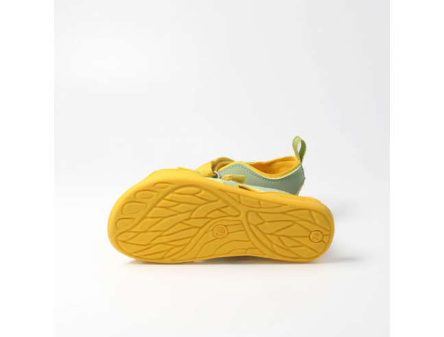 Sandalia barefoot abierta Amarilla