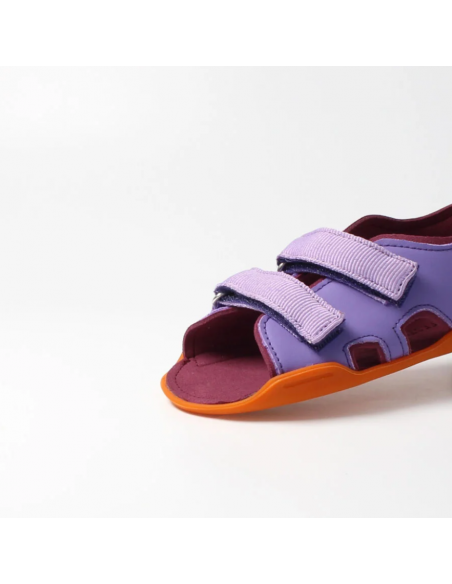 Sandalia barefoot abierta Lila