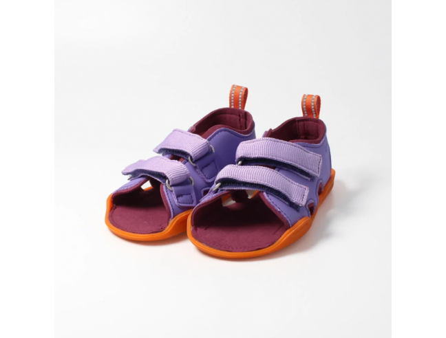 Sandalia barefoot abierta Lila