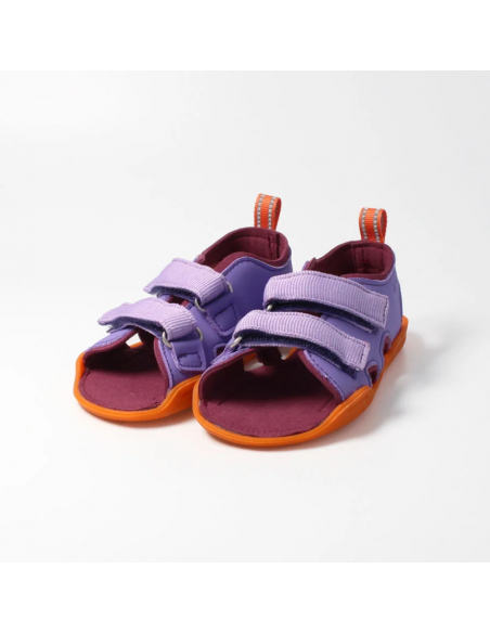 Sandalia barefoot abierta Lila