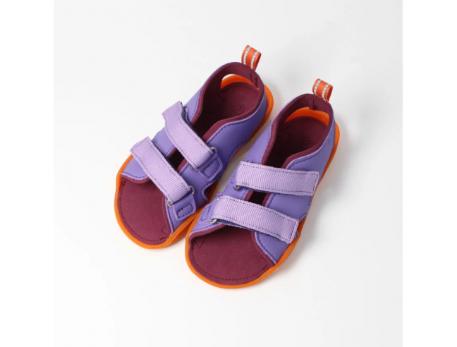 Sandalia barefoot abierta Lila