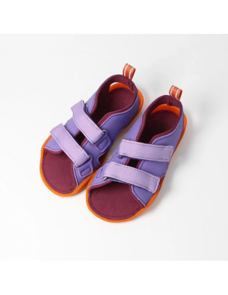 Sandalia barefoot abierta Lila