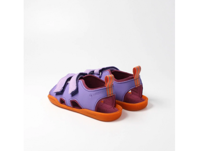 Sandalia barefoot abierta Lila