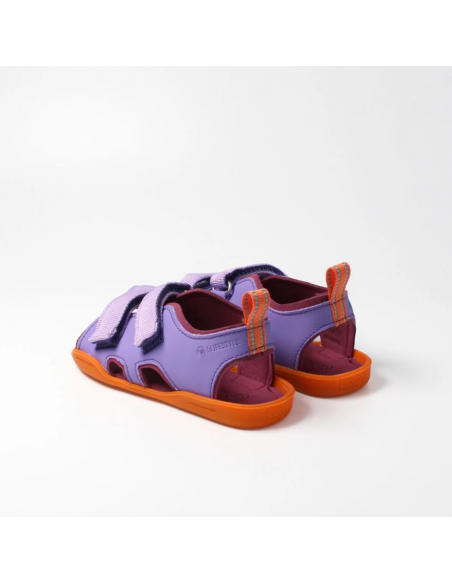 Sandalia barefoot abierta Lila