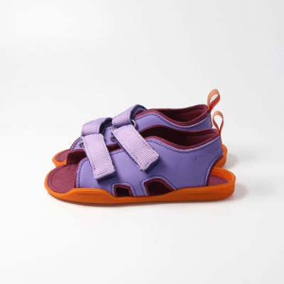 Sandalia barefoot abierta Lila