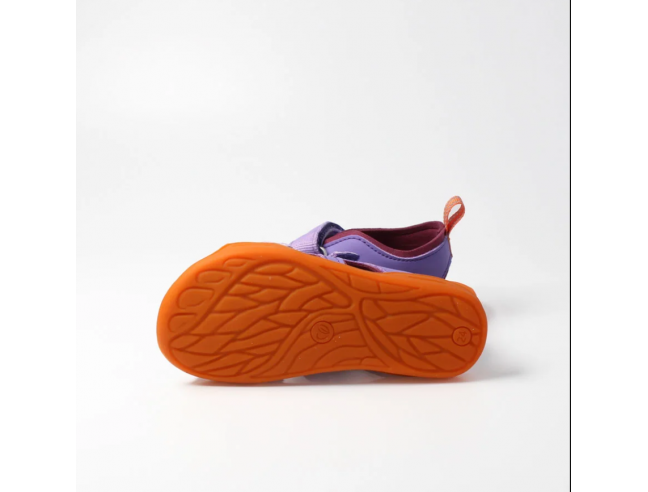 Sandalia barefoot abierta Lila