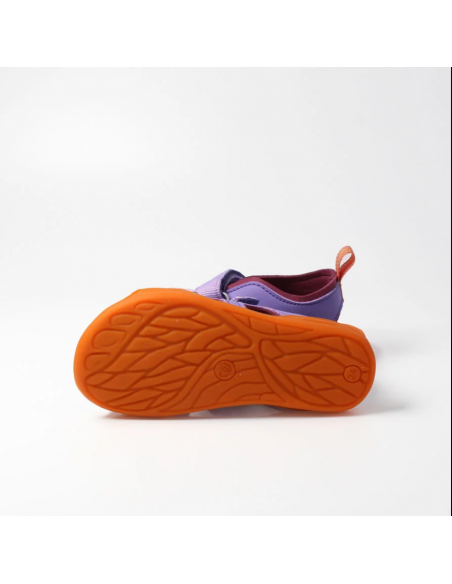 Sandalia barefoot abierta Lila
