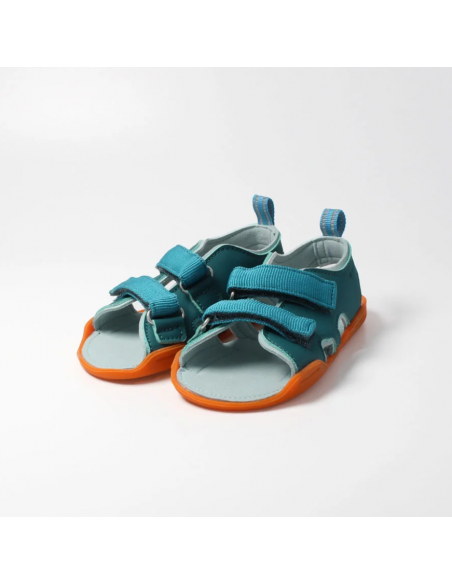 Sandalia barefoot abierta Petrol