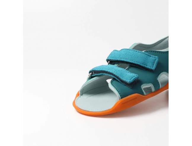 Sandalia barefoot abierta Petrol
