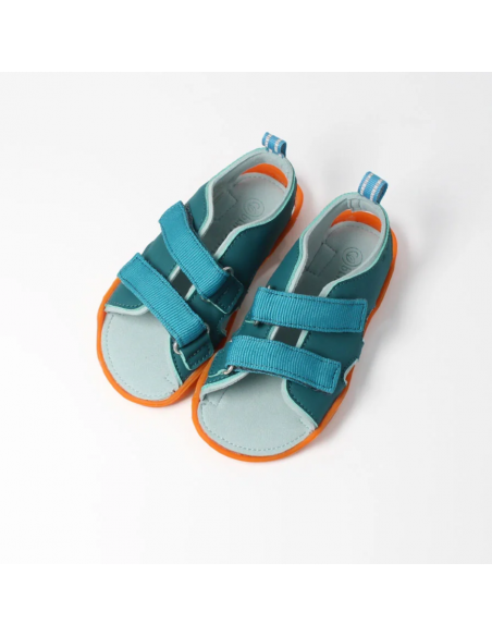 Sandalia barefoot abierta Petrol