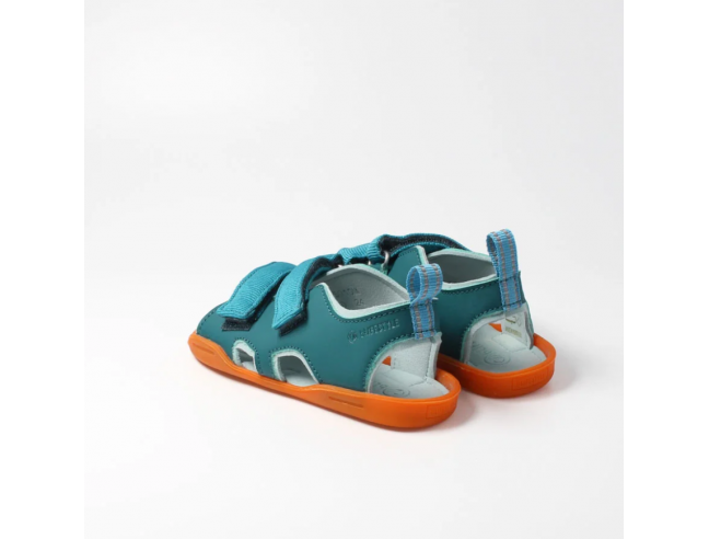 Sandalia barefoot abierta Petrol