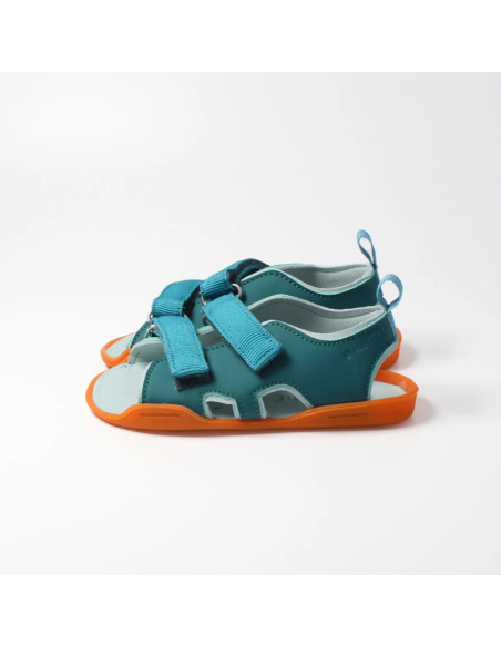 Sandalia barefoot abierta Petrol