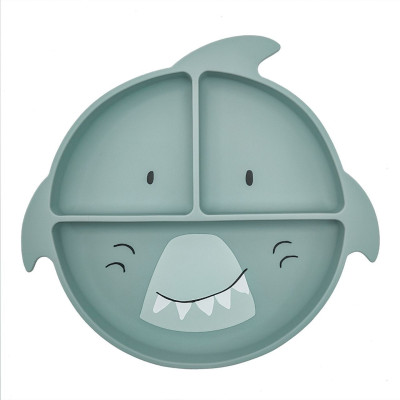 Plato Silicona con ventosa y compartimentos Trixie Shark