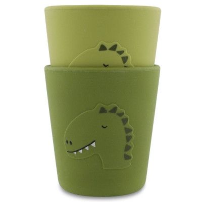 Vaso de silicona Trixie Mr. Dino (Pack 2 undiades)