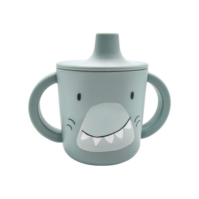 Vaso de aprendizaje de silicona Trixie Shark