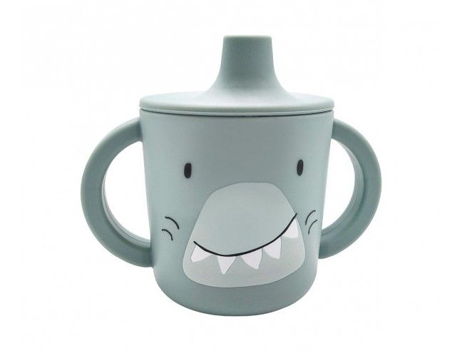 Vaso de aprendizaje de silicona Trixie Shark