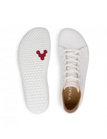 GEO COURT III PREMIUM LEATHER -WOMEN- Vivo Barefoot (WHITE)