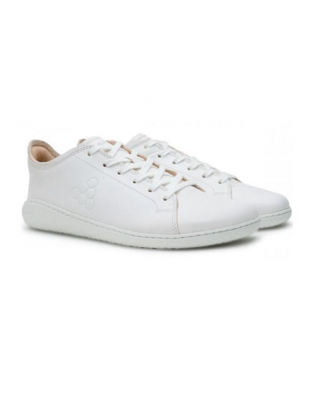 GEO COURT III PREMIUM LEATHER -WOMEN- Vivo Barefoot (WHITE)