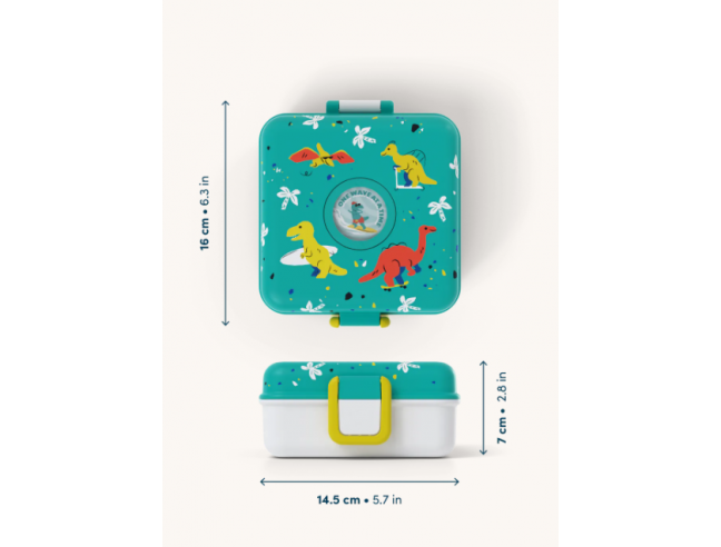 Caja Merienda Snacky MONBENTO DINOS