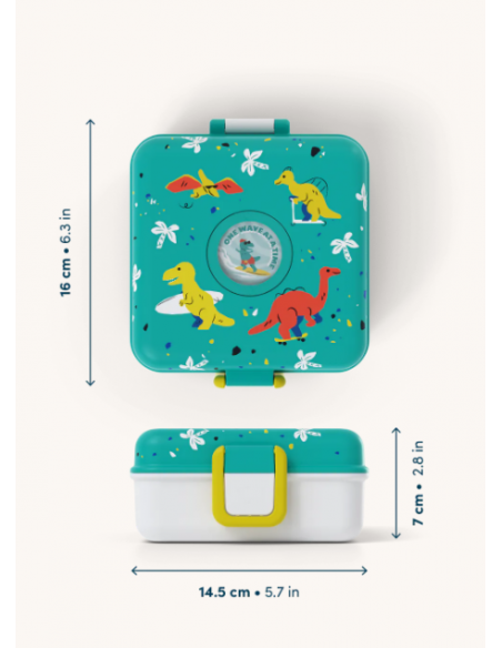 Caja Merienda Snacky MONBENTO DINOS