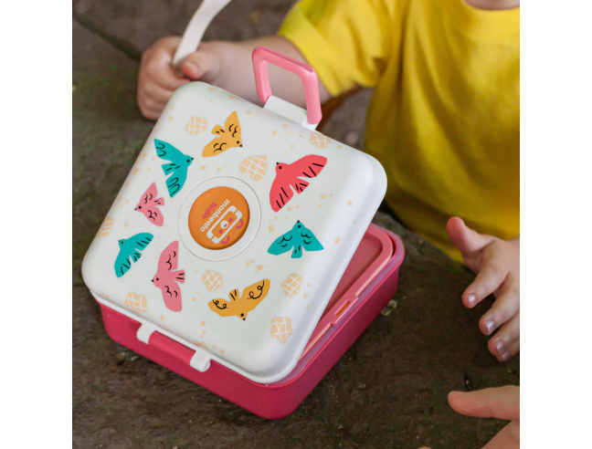 Caja Merienda Snacky MONBENTO BIRDS