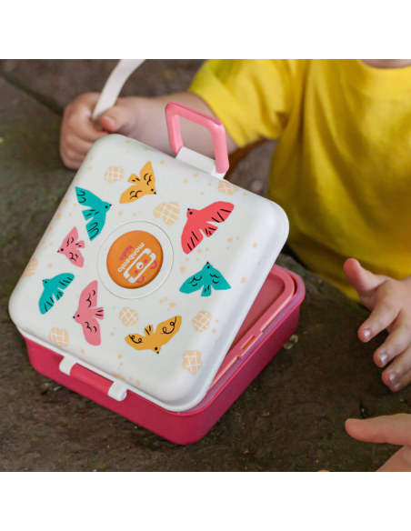 Caja Merienda Snacky MONBENTO BIRDS