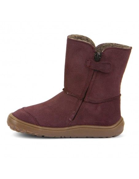 Bota barefoot impermeable Froddo TEX SUEDE G3160250-1 BURDEOS