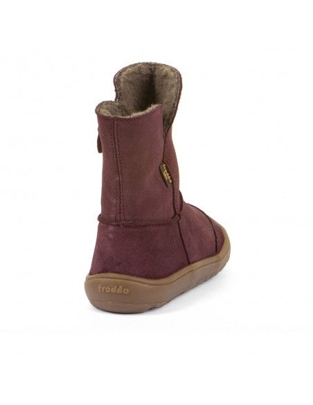 Bota barefoot impermeable Froddo TEX SUEDE G3160250-1 BURDEOS