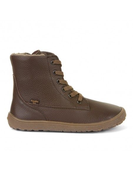 Bota barefoot impermeable Froddo TEX LACES G3160236-1 BROWN
