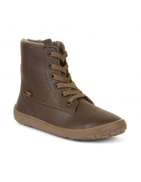Bota barefoot impermeable Froddo TEX LACES G3160236-1 BROWN