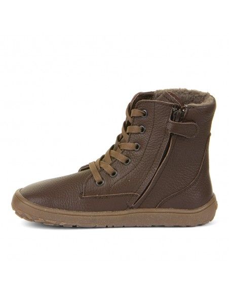 Bota barefoot impermeable Froddo TEX LACES G3160236-1 BROWN