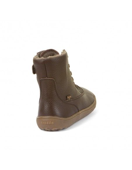 Bota barefoot impermeable Froddo TEX LACES G3160236-1 BROWN