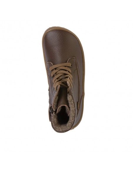 Bota barefoot impermeable Froddo TEX LACES G3160236-1 BROWN
