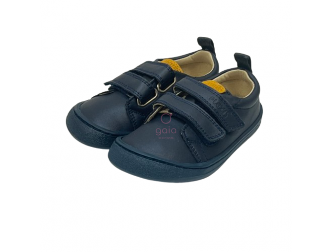 Deportiva barefoot Flexi Nens Piel MARINO