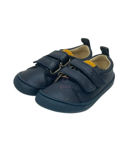 Deportiva barefoot Flexi Nens Piel MARINO