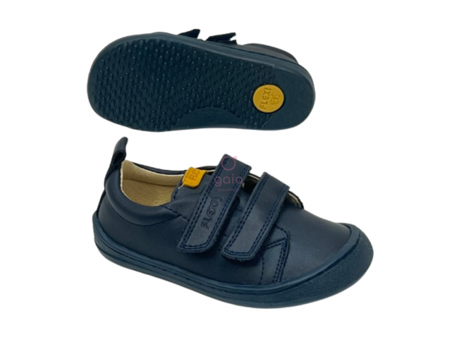 Deportiva barefoot Flexi Nens Piel MARINO
