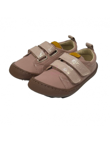 Deportiva barefoot Flexi Nens Piel LAVANDA/ORION PINK/NUDE