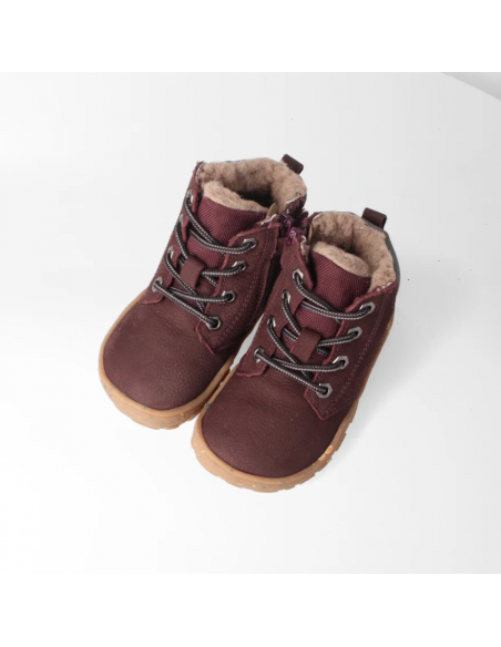 Botín barefoot forrado e impermeable Burdeos bLifestyle
