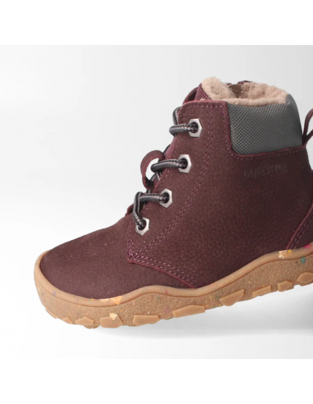 Botín barefoot forrado e impermeable Burdeos bLifestyle