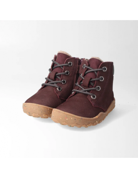 Botín barefoot forrado e impermeable Burdeos bLifestyle