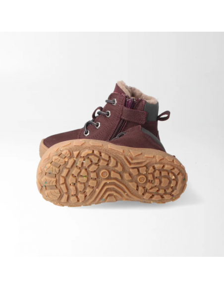 Botín barefoot forrado e impermeable Burdeos bLifestyle