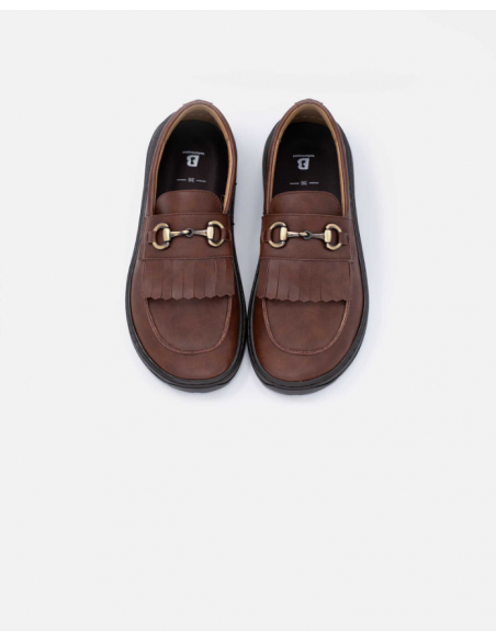 Mocasin Barefoot Beflamboyant Marrón con cadena