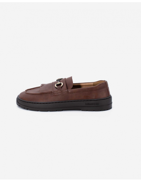Mocasin Barefoot Beflamboyant Marrón con cadena