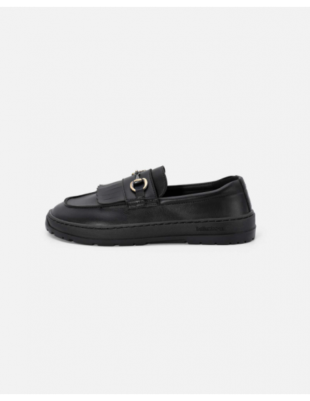 Mocasin Barefoot Beflamboyant Negro con cadena